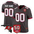 Parkc Custom TB.Buccaneers Pewter Limited 2026 Season Vapor F.U.S.E. Home Game Any Name & Numbers Stitched Jerseys