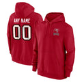 Parkc Custom TB.Buccaneers Red LOGO Pullover Hoodie Home Game Any Name & Numbers Stitched Jerseys