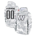Parkc Custom W.Commanders Arctic Camo Limited Salute to Service Pullover Hoodies Game Any Name & Numbers Stitched Jerseys