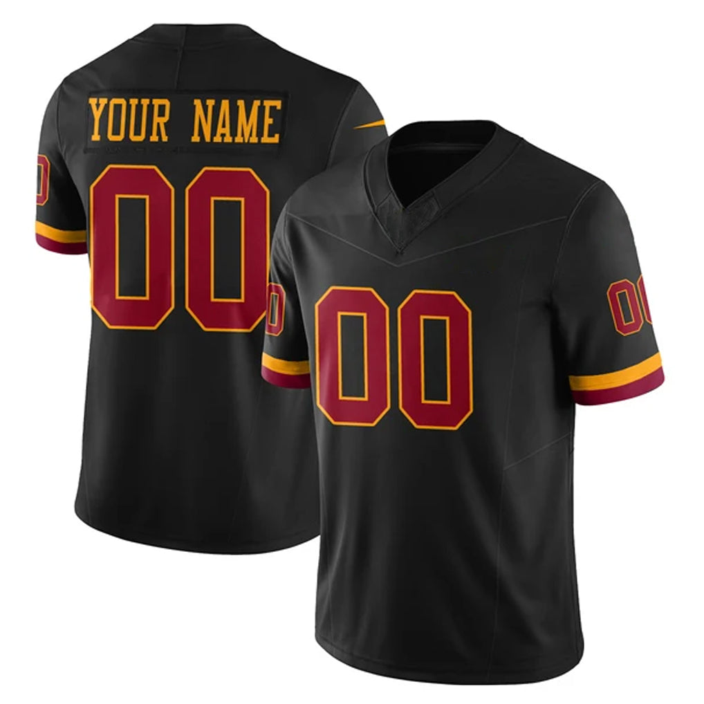 Parkc Custom W.Commanders Black Limited Vapor Home Game Any Name & Numbers Stitched Jerseys