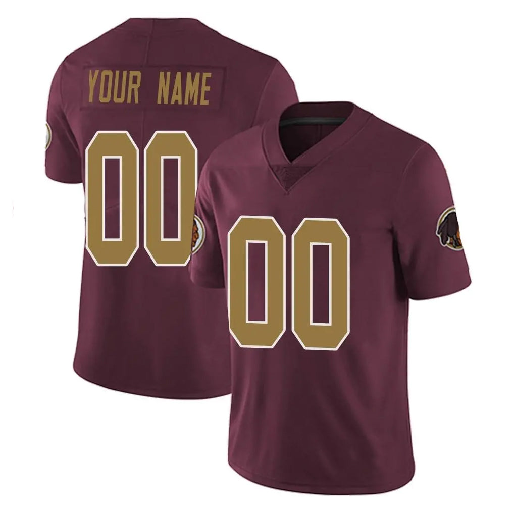 Parkc Custom W.Commanders Burgundy Alternate Vapor Untouchable Home Game Any Name & Numbers Stitched Jerseys