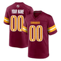 Parkc Custom W.Commanders Burgundy Home Game Any Name & Numbers Stitched Jerseys