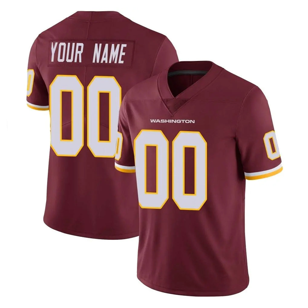 Parkc Custom W.Commanders Burgundy Limited Team Color Vapor Untouchable Home Game Any Name & Numbers Stitched Jerseys