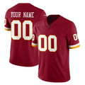 Parkc Custom W.Commanders Burgundy Limited Team Vapor F.U.S.E. Home Game Any Name & Numbers Stitched Jerseys