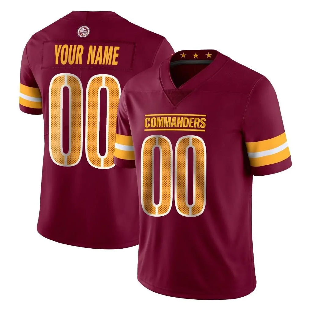 Parkc Custom W.Commanders Burgundy Limited Vapor Home Game Any Name & Numbers Stitched Jerseys
