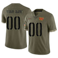Parkc Custom W.Commanders Olive Salute To Service Limited Home Game Any Name & Numbers Stitched Jerseys