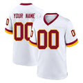 Parkc Custom W.Commanders White Home Game Any Name & Numbers Stitched Jerseys