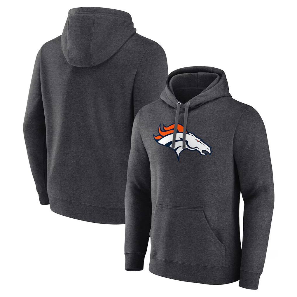 Parkc D.Broncos Ash One Color Pullover Hoodie Limited Blank Player Stitched Jerseys