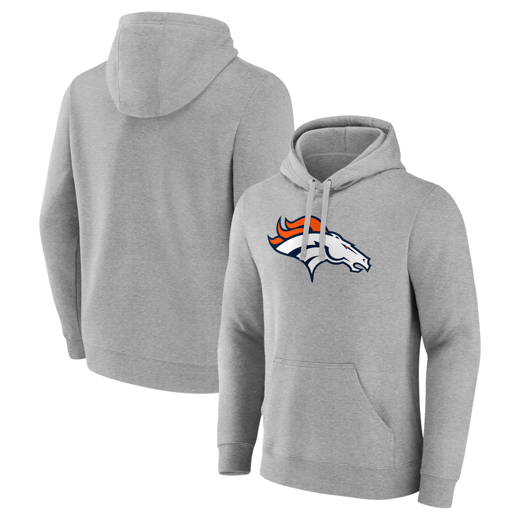 Parkc D.Broncos Gray Pullover Hoodie Limited Blank Player Stitched Jerseys