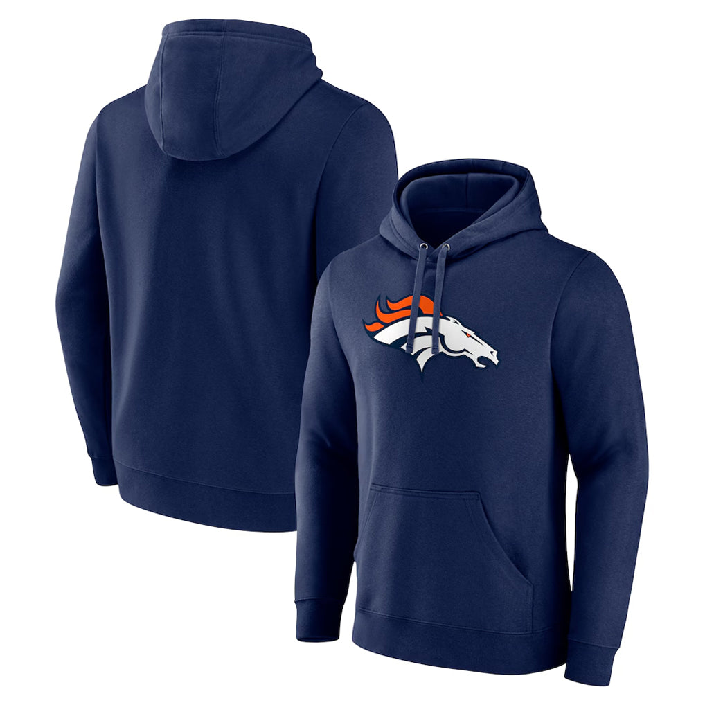 Parkc D.Broncos Navy Pullover Hoodie Limited Blank Player Stitched Jerseys