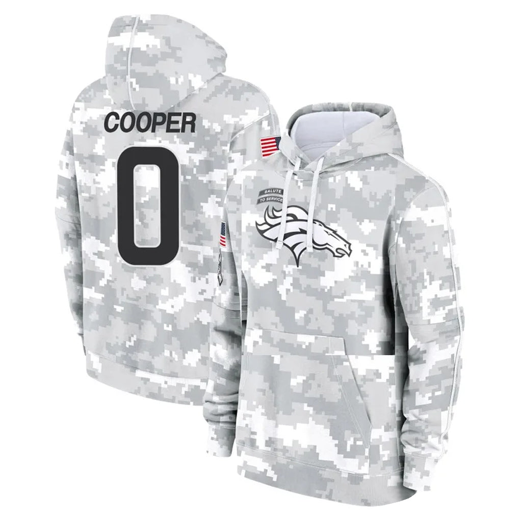 Parkc D.Broncos #0 Jonathon Cooper Player Arctic Camo Salute to Service Hoodies Limited Game Stitched Jerseys