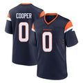 Parkc D.Broncos #0 Jonathon Cooper Player Navy Home Game Stitched Jerseys