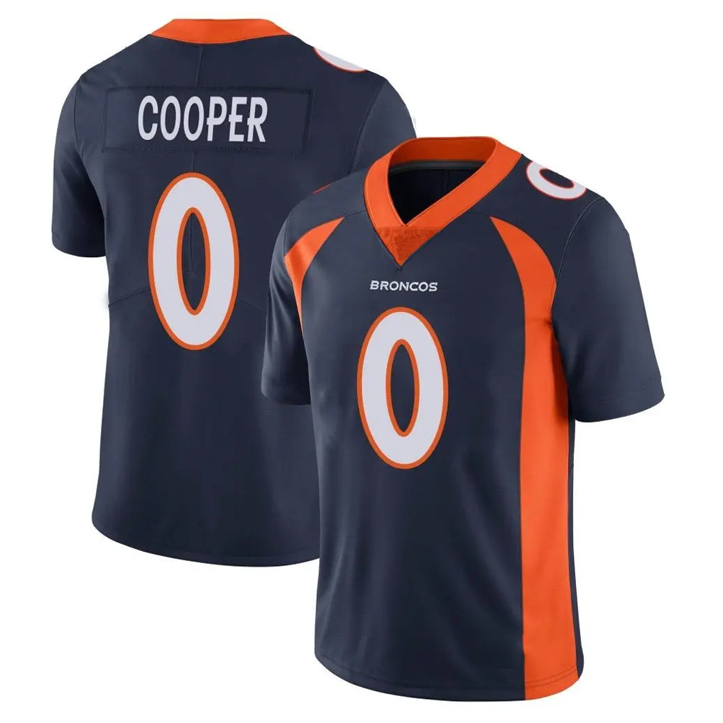 Parkc D.Broncos #0 Jonathon Cooper Player Navy Vapor Untouchable Limited Game Stitched Jerseys
