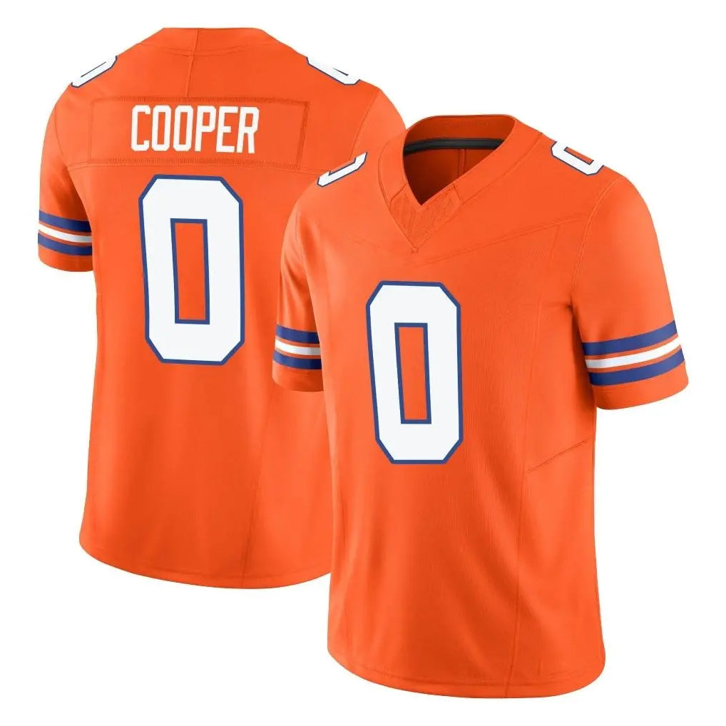Parkc D.Broncos #0 Jonathon Cooper Player Orange Limited Alternate Vapor F.U.S.E. Throwback Game Stitched Jerseys
