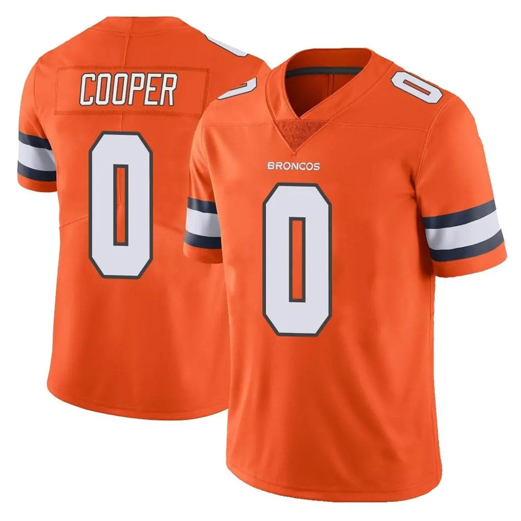 Parkc D.Broncos #0 Jonathon Cooper Player Orange Vapor Untouchable Limited Home Game Stitched Jerseys