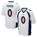 Parkc D.Broncos #0 Jonathon Cooper Player White Game Stitched Jerseys