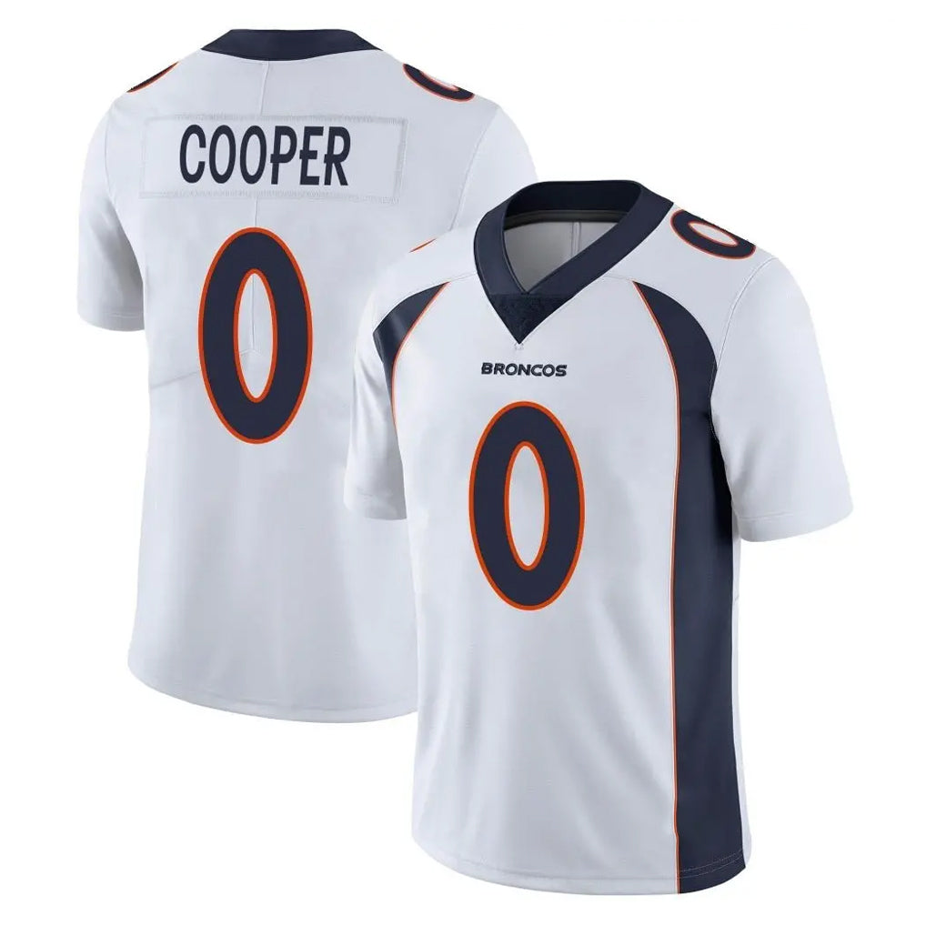 Parkc D.Broncos #0 Jonathon Cooper Player White Vapor Untouchable Limited Home Game Stitched Jerseys
