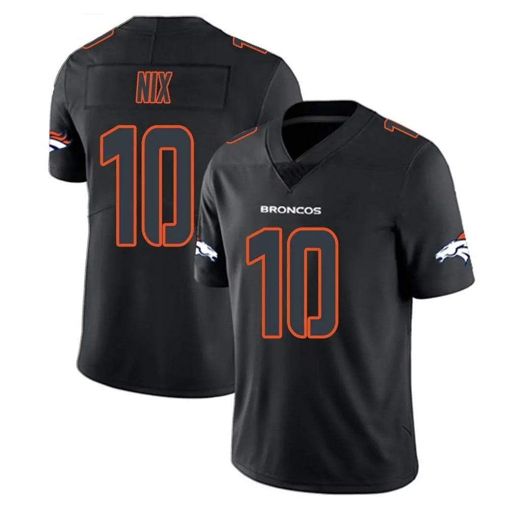 Parkc D.Broncos #10 Bo Nix Player Black Impact Limited Game Stitched Jerseys