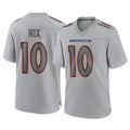 Parkc D.Broncos #10 Bo Nix Player Gray Atmosphere Fashion Limited Game Stitched Jerseys