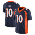Parkc D.Broncos #10 Bo Nix Player Navy Vapor Untouchable Limited Game Stitched Jerseys