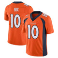 Parkc D.Broncos #10 Bo Nix Player Orange Color Vapor Untouchable Limited Game Stitched Jerseys