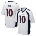 Parkc D.Broncos #10 Bo Nix Player White Game Stitched Jerseys