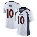 Parkc D.Broncos #10 Bo Nix Player White Vapor Untouchable Limited Home Game Stitched Jerseys