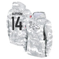 Parkc D.Broncos #14 Courtland Sutton Player Arctic Camo Salute to Service Hoodies Limited Game Stitched Jerseys