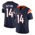 Parkc D.Broncos #14 Courtland Sutton Player Navy Limited Vapor F.U.S.E. Home Game Stitched Jerseys