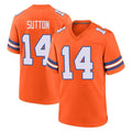 Parkc D.Broncos #14 Courtland Sutton Player Orange Alternate Collection Throwback Game Stitched Jerseys