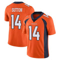 Parkc D.Broncos #14 Courtland Sutton Player Orange Color Vapor Untouchable Limited Game Stitched Jerseys