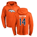 Parkc D.Broncos #14 Courtland Sutton Player Orange Pullover Hoodie Limited Stitched Jerseys
