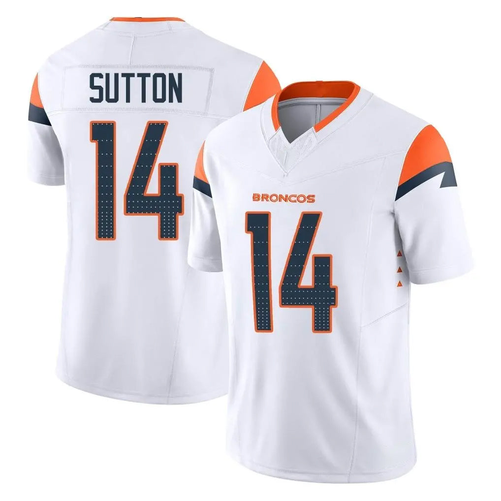 Parkc D.Broncos #14 Courtland Sutton Player White Limited Vapor F.U.S.E. Home Game Stitched Jerseys