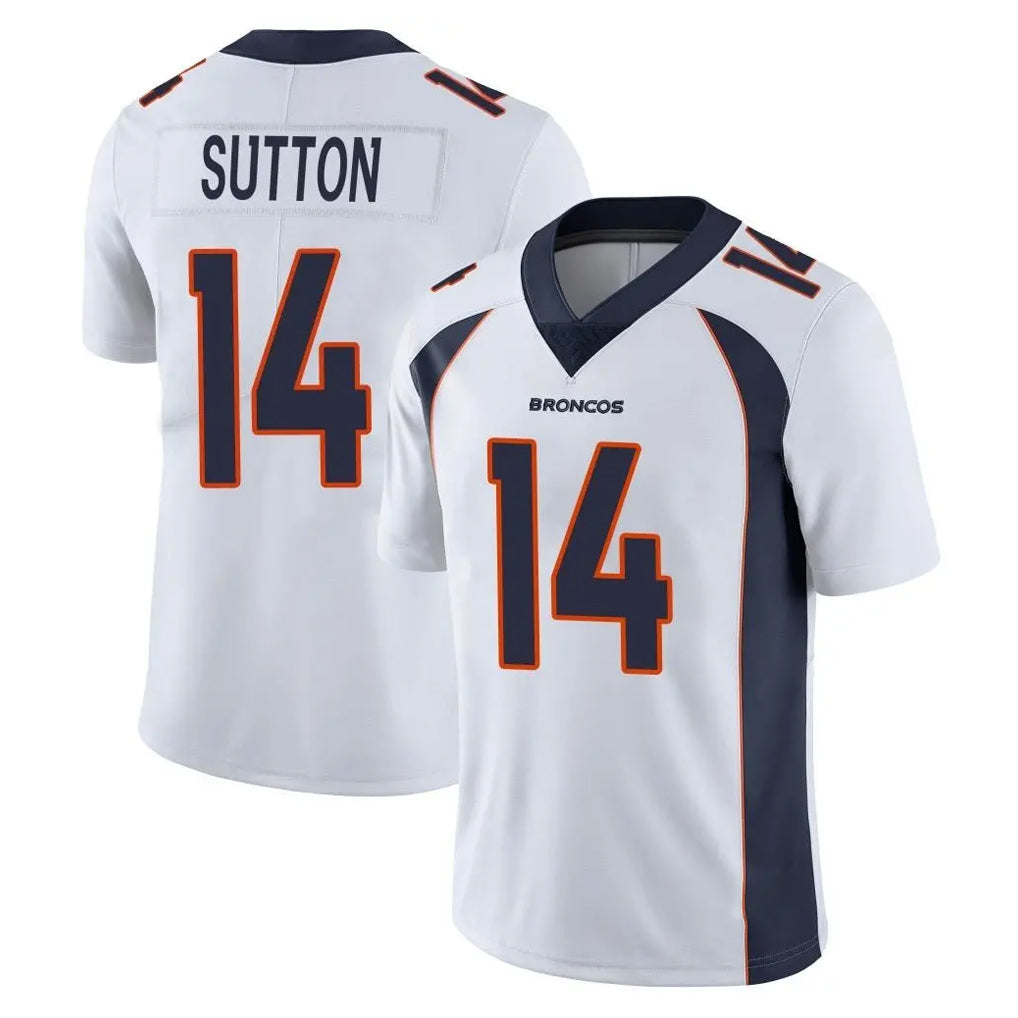 Parkc D.Broncos #14 Courtland Sutton Player White Vapor Untouchable Limited Home Game Stitched Jerseys