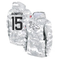 Parkc D.Broncos #15 Nik Bonitto Player Arctic Camo Salute to Service Hoodies Limited Game Stitched Jerseys