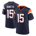 Parkc D.Broncos #15 Nik Bonitto Player Navy Home Game Stitched Jerseys