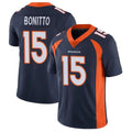 Parkc D.Broncos #15 Nik Bonitto Player Navy Vapor Untouchable Limited Game Stitched Jerseys