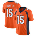 Parkc D.Broncos #15 Nik Bonitto Player Orange Color Vapor Untouchable Limited Game Stitched Jerseys