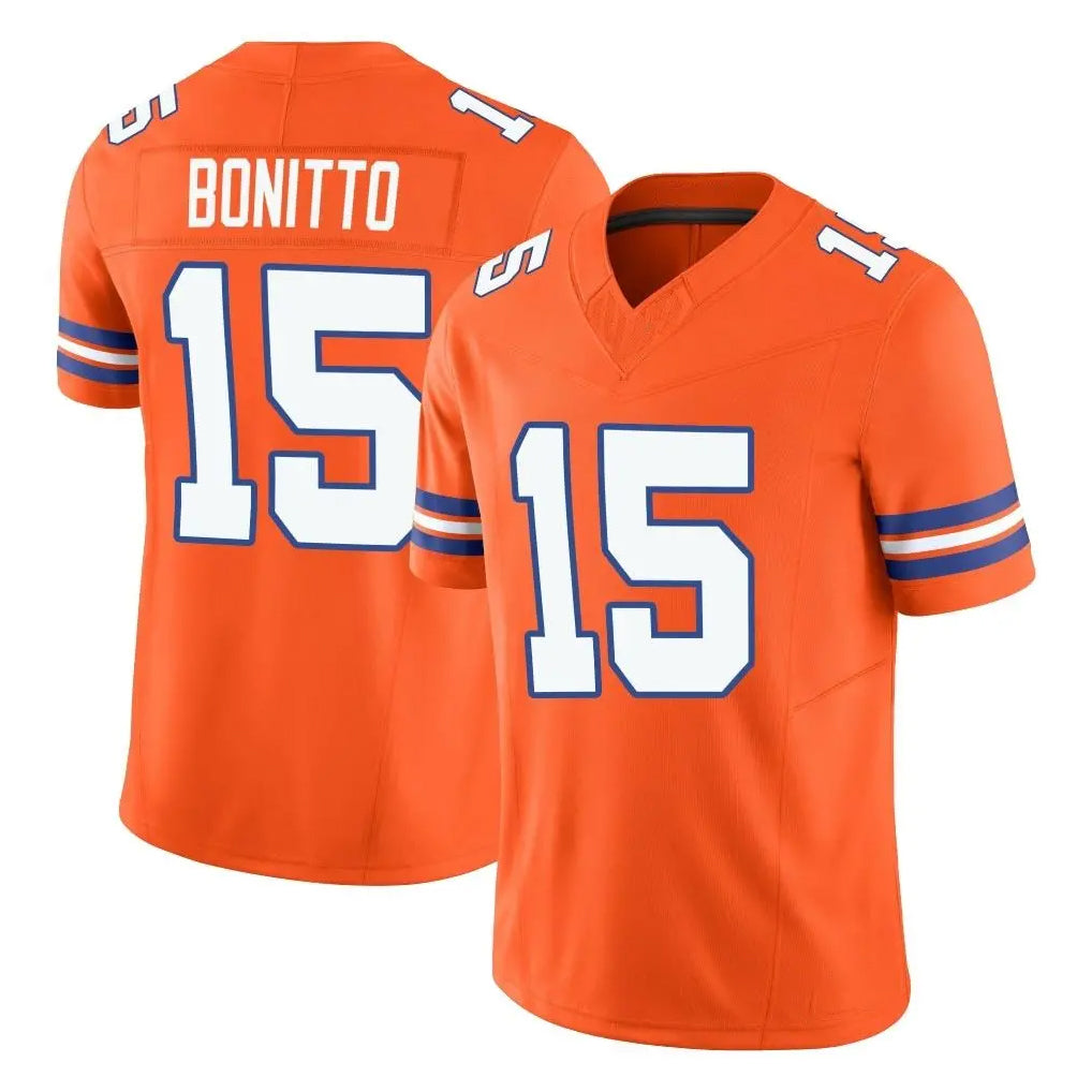 Parkc D.Broncos #15 Nik Bonitto Player Orange Limited Alternate Vapor F.U.S.E. Throwback Game Stitched Jerseys
