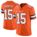 Parkc D.Broncos #15 Nik Bonitto Player Orange Vapor Untouchable Limited Home Game Stitched Jerseys