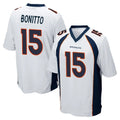 Parkc D.Broncos #15 Nik Bonitto Player White Game Stitched Jerseys