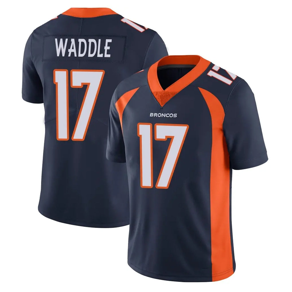 Parkc D.Broncos #17 Jaylen Waddle Player Navy Vapor Untouchable Limited Game Stitched Jerseys