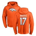 Parkc D.Broncos #17 Jaylen Waddle Player Orange Pullover Hoodie Limited Stitched Jerseys