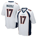 Parkc D.Broncos #17 Jaylen Waddle Player White Game Stitched Jerseys