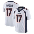 Parkc D.Broncos #17 Jaylen Waddle Player White Vapor Untouchable Limited Home Game Stitched Jerseys