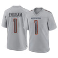 Parkc D.Broncos #1 Evan Engram Player Gray Atmosphere Fashion Limited Game Stitched Jerseys