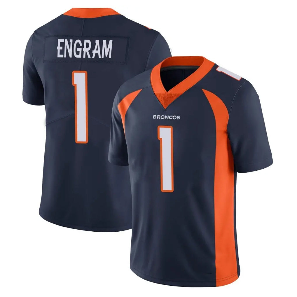 Parkc D.Broncos #1 Evan Engram Player Navy Vapor Untouchable Limited Game Stitched Jerseys