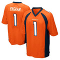 Parkc D.Broncos #1 Evan Engram Player Orange Color Home Game Stitched Jerseys
