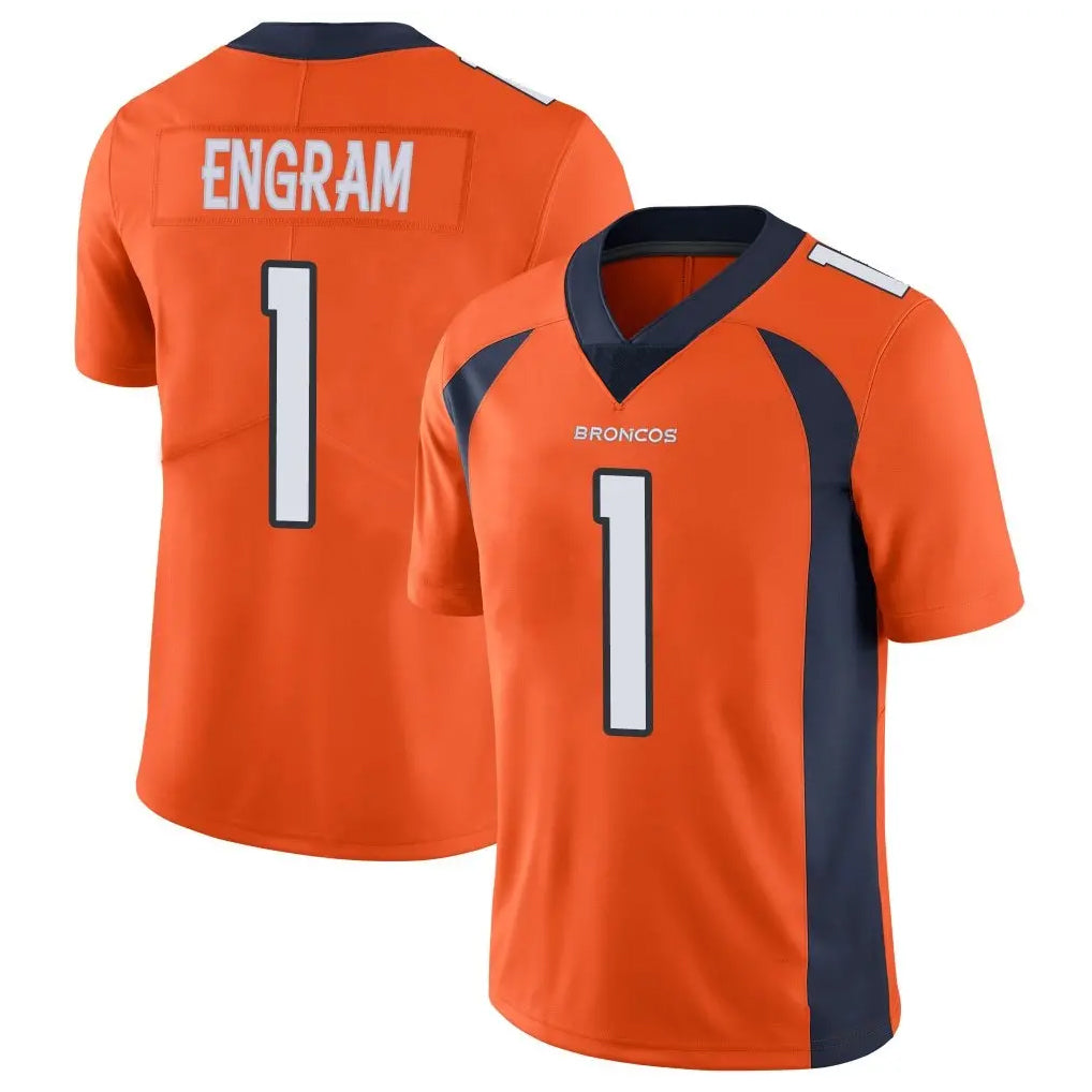 Parkc D.Broncos #1 Evan Engram Player Orange Color Vapor Untouchable Limited Game Stitched Jerseys