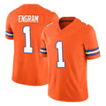 Parkc D.Broncos #1 Evan Engram Player Orange Limited Alternate Vapor F.U.S.E. Throwback Game Stitched Jerseys